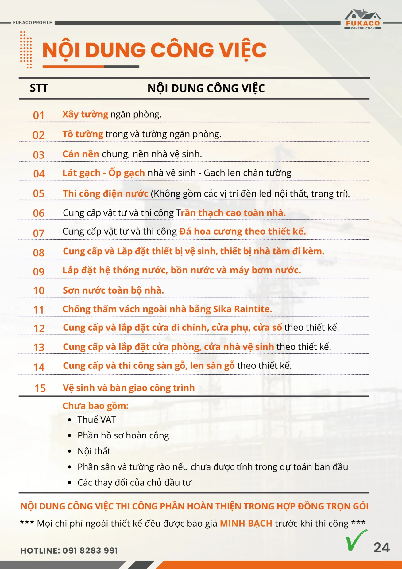 Dự án và hình ảnh thi công FUKACO trang 27