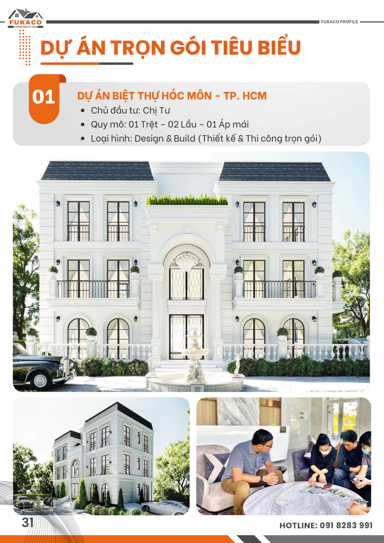Trang hồ sơ Biệt thự Hóc Môn